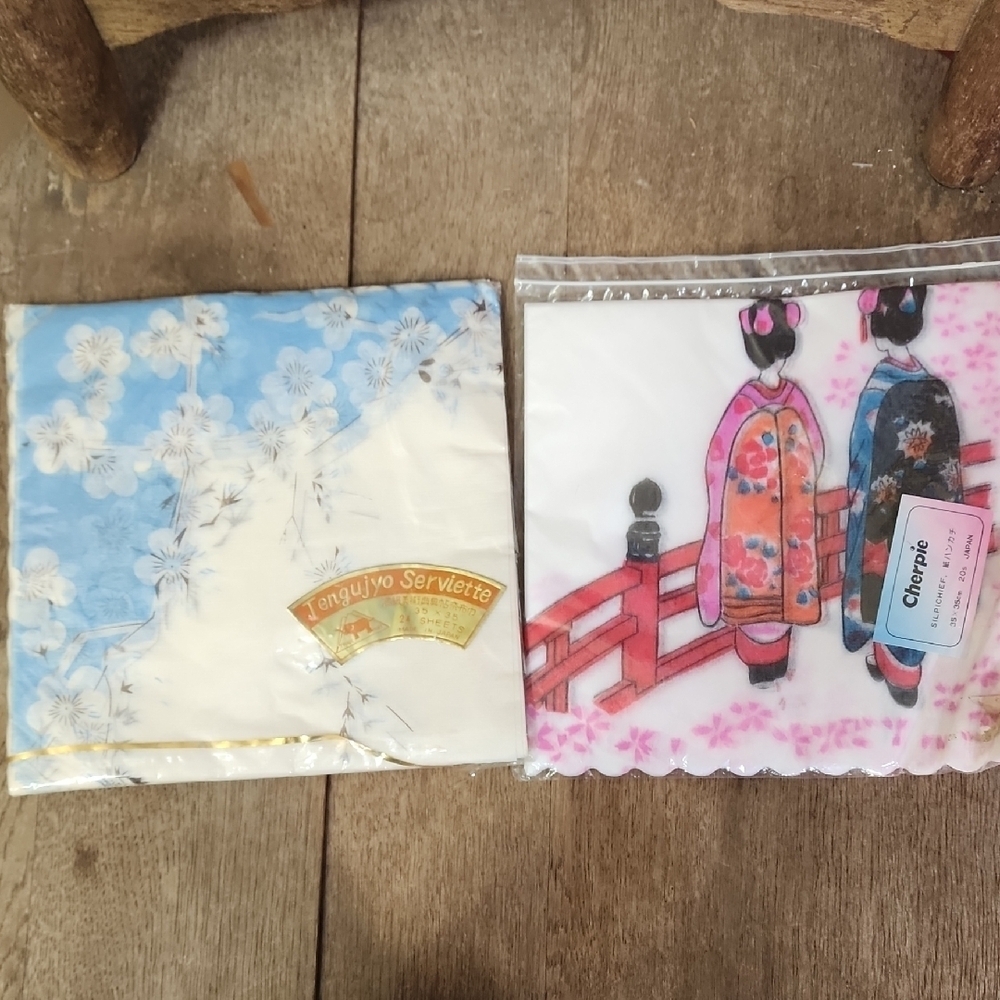 Japanese Themed Napkin Set